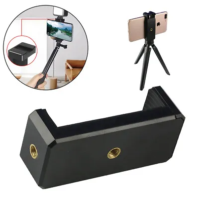 $10.09 • Buy 2X Adapter Mount Phone Holder Stand For IPhone Tripod Camera Mobile Universal
