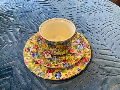 Vintage Royal Winton Grimwades Chintz Trio Cupsaucerplate Sweet Pea • $105