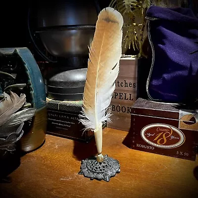 Quail Feather With Holder Eclectic Goth Decoration Only Halloween Prop • $12.95