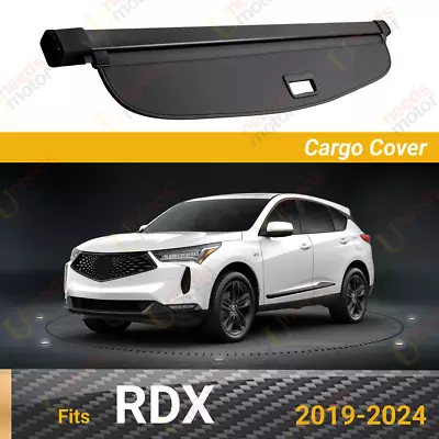 Fits Acura RDX 2019-2024 Rear Trunk Black Retractable Cargo Cover Privacy Shield • $85.99