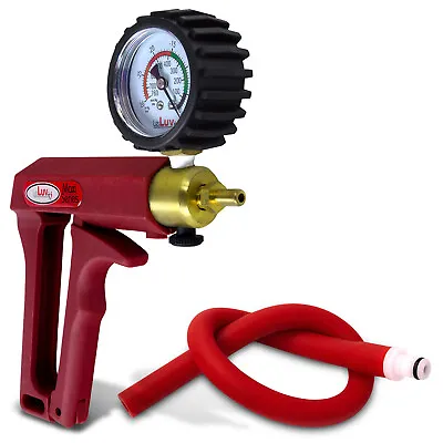$48.99 • Buy Vacuum Pump LeLuv MAXI Red Handle With Protected Gauge And Silicone Hose & Fitt