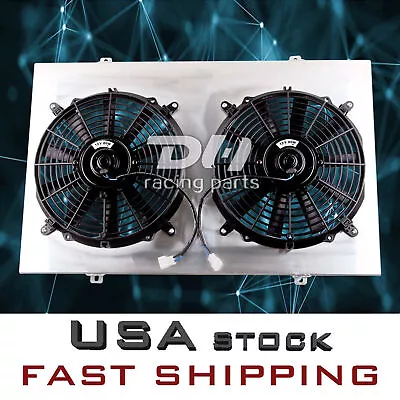 Aluminum Radiator Shroud&Fans For 1970-1981 Pontiac Firebird Trans Am Formula V8 • $79