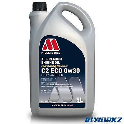 £40.95 • Buy Millers Oils XF Premium C2 ECO 0W30 Fully Synthetic Engine Oil 5 Litre
