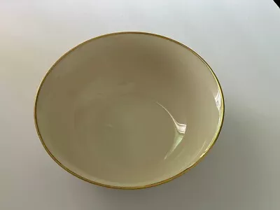 Lenox China Mansfield 9'' Fruit Dessert Bowl Ivory Gold Trim • $18