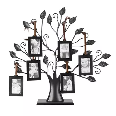 TRIXES Family Tree Photo Frame With 6 Detachable Hanging Frames NEW • £15.99