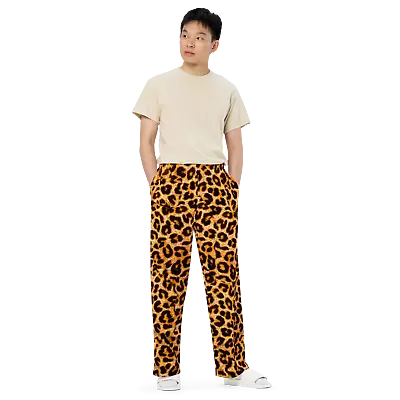 Men's Leopard Spots Pants #1 - Animal Print Big Cat Lover Jungle Outfit Gift • $59.95