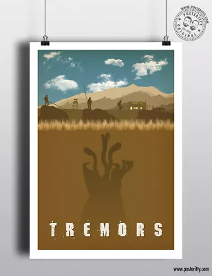 £8 • Buy TREMORS - Minimal Movie Poster Posteritty Minimal Print Graboid Bacon Perfection