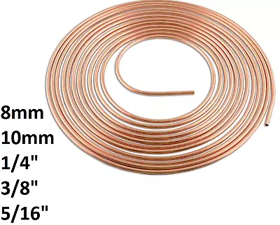 £6.10 • Buy Copper Tubing - Plumbing / Boiler - PRICED PER METRE 8mm 10mm 1/4  3/8  5/16 