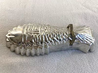 Vintage Metal Tin Fish Mold 10.5  X 4  Aspic Jello • $14.96