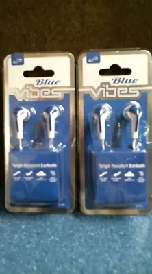 ILive Vibes Tangle Resistant Earbuds Blue Lot Of 2 FREE SHIPPING • $8