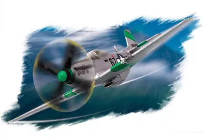 HobbyBoss 1/72 P-51D  Mustang  Plastic Model Kit [80230] • $11.99