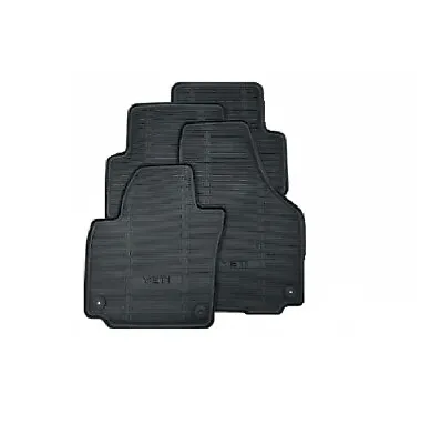 Genuine Skoda Yeti Set 4 Rubber Floor Mats 5l2061550b • £49