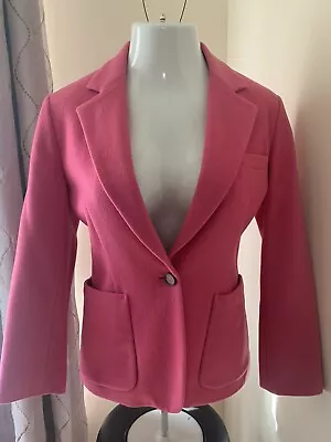 Chadwicks Pink Wool & Cashmere Blazer Women’s Petite 8 • £33.73