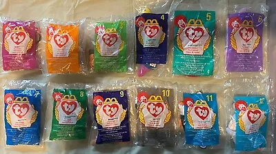 Unopened Rare McDonalds Ty Beanie Babies Complete Set Of 12 W/ Errors 1993/1998 • $2000