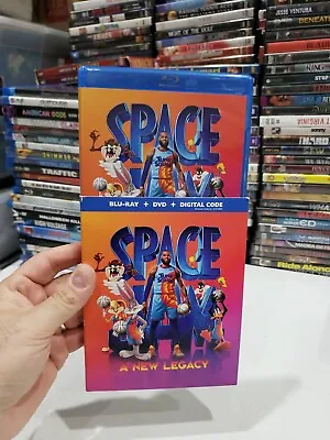 SPACE JAM Blu-ray  Case With Artwork & Slipcover 🇺🇸 BUY 5 GET 5 FREE 🎆  • $7