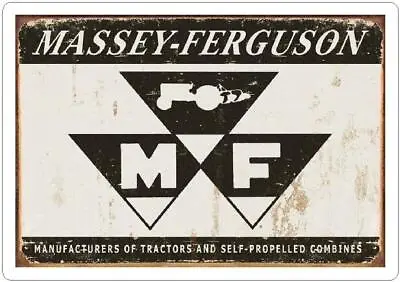 MASSEY FERGUSON TRACTORS RETRO SIGN Vintage Retro SIGN WALL DOOR PLAQUE • £5.99