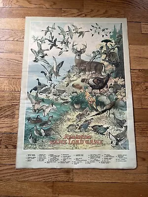 Original 1923 Game Load Game Load Remington Arms Wildlife Poster By Lynn Hunt • $255