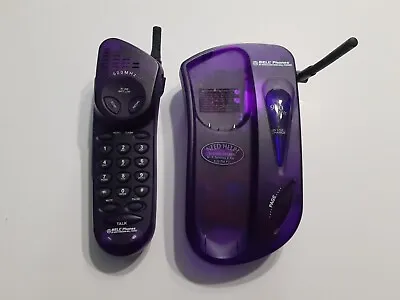 Vtg 90s Bell Phones Cordless Telephone #39231 Translucent Purple 900 MHz • $29.99