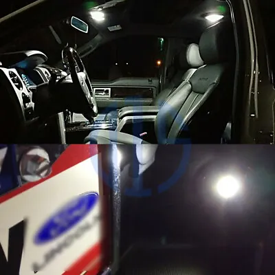 16x White LED Interior Package License Plate Lights For 1999-2016 Ford F250 F250 • $18.98