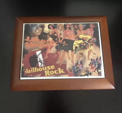 Elvis Presley Music Box Wood Jailhouse Rock Retro Look Cover Looks Vintage • $23.29