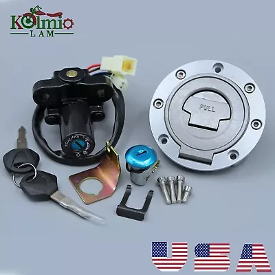 Ignition Switch Lock Fuel Gas Cap Key Set Fit For Yamaha YZF-R1 R6 R6S 2004-2016 • $29.66