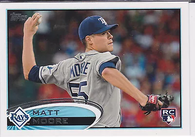 Matt Moore Tampa Bay Rays 2012 Topps Rookie Card • $1.50