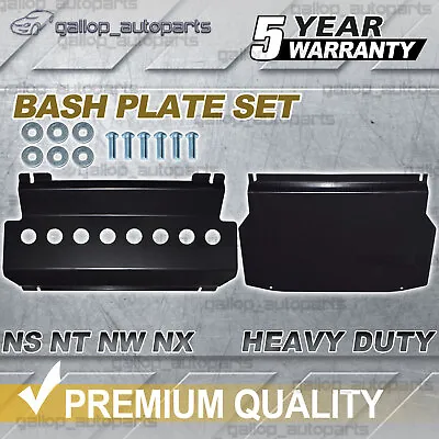 BASH PLATE SET Black H/Duty For Mitsubishi Pajero NS NT NW NX Series (2006-2022) • $175
