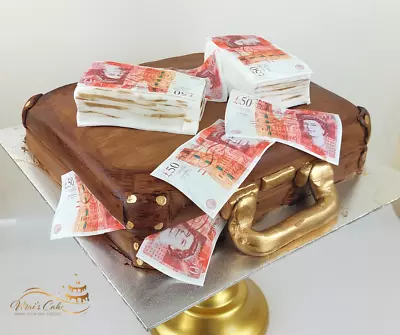 Edible Money £5 / £10 /£20/ £50 /$100 A4 Pound Notes Cupcake Cake Bun Topper • £5.99