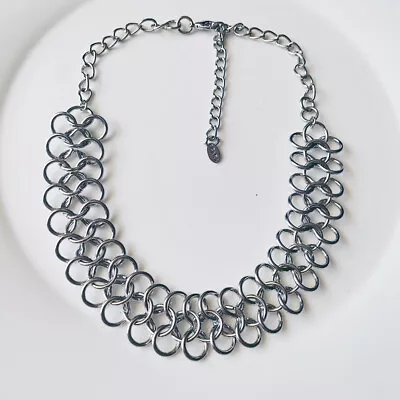 $12.99 • Buy New 16  Zara Floral Ring Chain Necklace Gift Fashion Women Party Holiday Jewelry