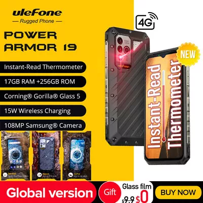 Unlocked Ulefone Power Armor 19 4G LTE Rugged Smartphone Android 12 Mobile 256GB • $699.11