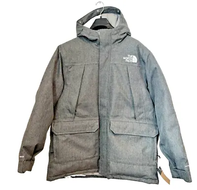 The North Face Men's McMurdo Parka Snowboard Jacket Down 600 Grey Dryvent XXL • $246.97