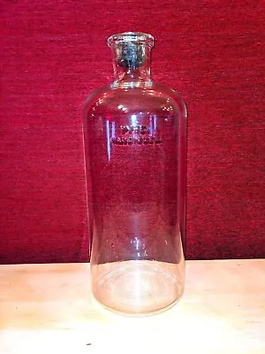 Vintage Pyrex Large Heavy Clear Glass Lab Apothecary Bottle Jug 19” • $74.99
