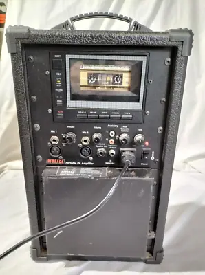 Amplifier Vintage Redback Portable PA Amp W Speaker Dubbing Tape Rec Works AF • $204.51