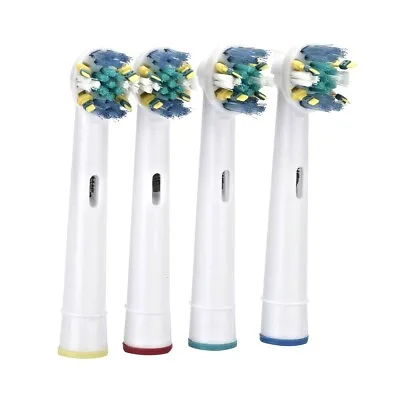 $6.12 • Buy FLOSS ACTION Oral B Compatible Electric Toothbrush Replacement Brush Heads X4pcs