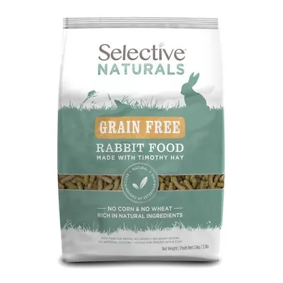 Rabbit Food Bag Supreme Science Selective Naturals Grain Free Rabbit Food 1.5kg • £8.69