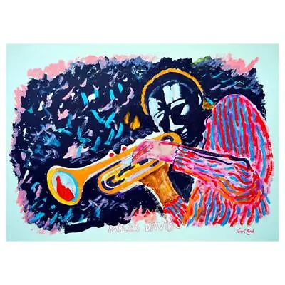 Wayne Ensrud  Miles Davis  Hand Signed Original Painting With LOA • $2800