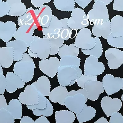 300 Blue Paper Love Hearts Valentines Wedding Birthday Table Confetti Decor 3cm • £2.99