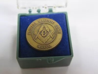 Vintage Masonic Mason Freemason Lapel Pin Tie Tac  FLORIDA MASONIC HOME MH100 NI • $5