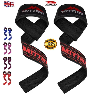 Weight Lifting Wrist Straps Gym Wrist Wraps Padded Training Extra Grip  Support • £3.96