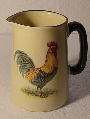 £4.99 • Buy Heron Cross Pottery Milk Jug With Rooster