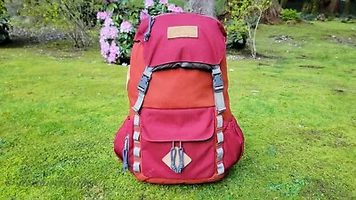 LL BEAN Vintage Canvas 18  Hiking Daypack Backpack ~ 1 Lb 12 Oz • $55