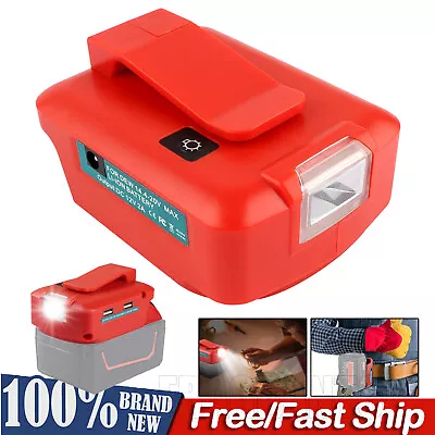 2 USB Power Source Charger Adapter For Milwaukee 14.4-18V Li-ion Battery LED • $16.99