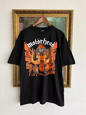 Vintage 90s Motorhead Sacrifice Lemmy Black T-shirt Sz L • $150