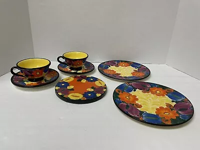 J Mrazek Peasant Art Industry Made In Czechoslovakia Cups/Saucers/Plates/Trivit • $24.99