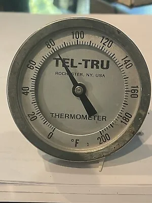 Vintage Tel-Tru Thermometer 0 To 200F • $20