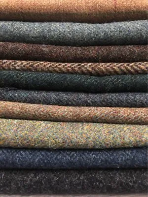 100% Wool Tweed Fabric - Fat Quarters And Remnants • £14