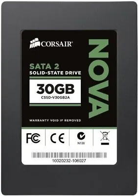 £24.58 • Buy Corsair 60GB SSD SATA2 - NOVA 2.5  Solid State Drive P/N CSSD-V30GB2A