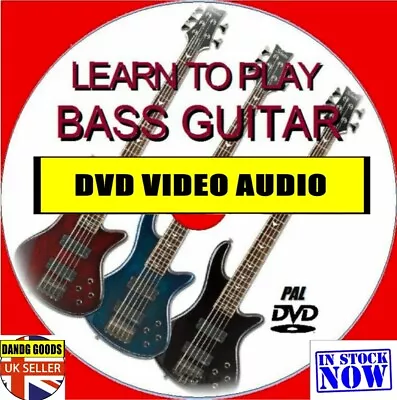 LEARN TO PLAY BASS GUITAR VIDEO DVD A To Z Easy To Follow Expert Tuition Lessons • £5.26