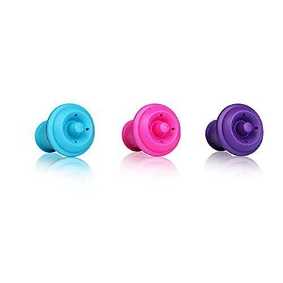 $16.19 • Buy Vacu Vin Wine Saver Vacuum Stoppers Set Of 3– Blue/Pink/Purple