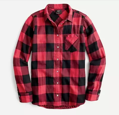 J CREW Classic-fit Boy Shirt In Buffalo Plaid  Check Item AU263 Sz 2 Womens • $12